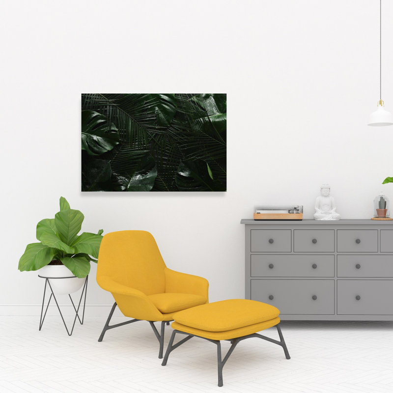 Toile jungle tropicale - décoration florale et botanique exotique