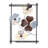 Handmade Decorative Metal Wall Accessory, 19.7 x 27.6 x 1.6 inches | 100% Metal, Unique Hand-Painted Design | Perfect for Living Room, Bedroom, or Office Decor, Adds Color and Texture to Your Space