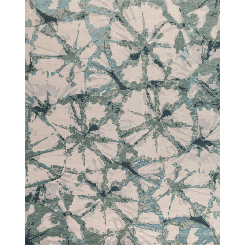 Contemporary Wool Abstract Area Rug, Rectangle 12' x 15'