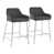 Charcoal Polyester Blend/Chrome