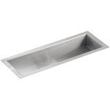 Undertone® 22" L x 8-1/4" W x 5-1/4" Under-Mount Single-Bowl Trough Kitchen Sink