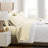 Southshore Fine Linens Vilano Springs Extra Deep Pocket 6-Piece Sheet Set, Ultra Soft Double-Brushed 110 GSM Microfiber Bedding, 21-Inch Deep Pocket, 4 Pillowcases, Full, Cream-86340216-86340214