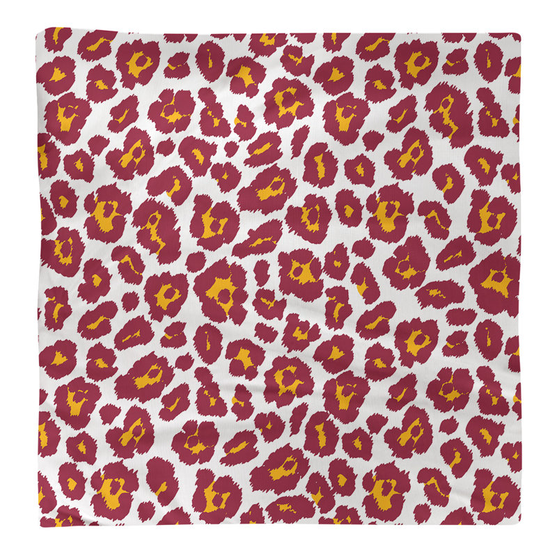 Serviette de table en coton Arizona, Blanc/jaune, 22 po x 22 po