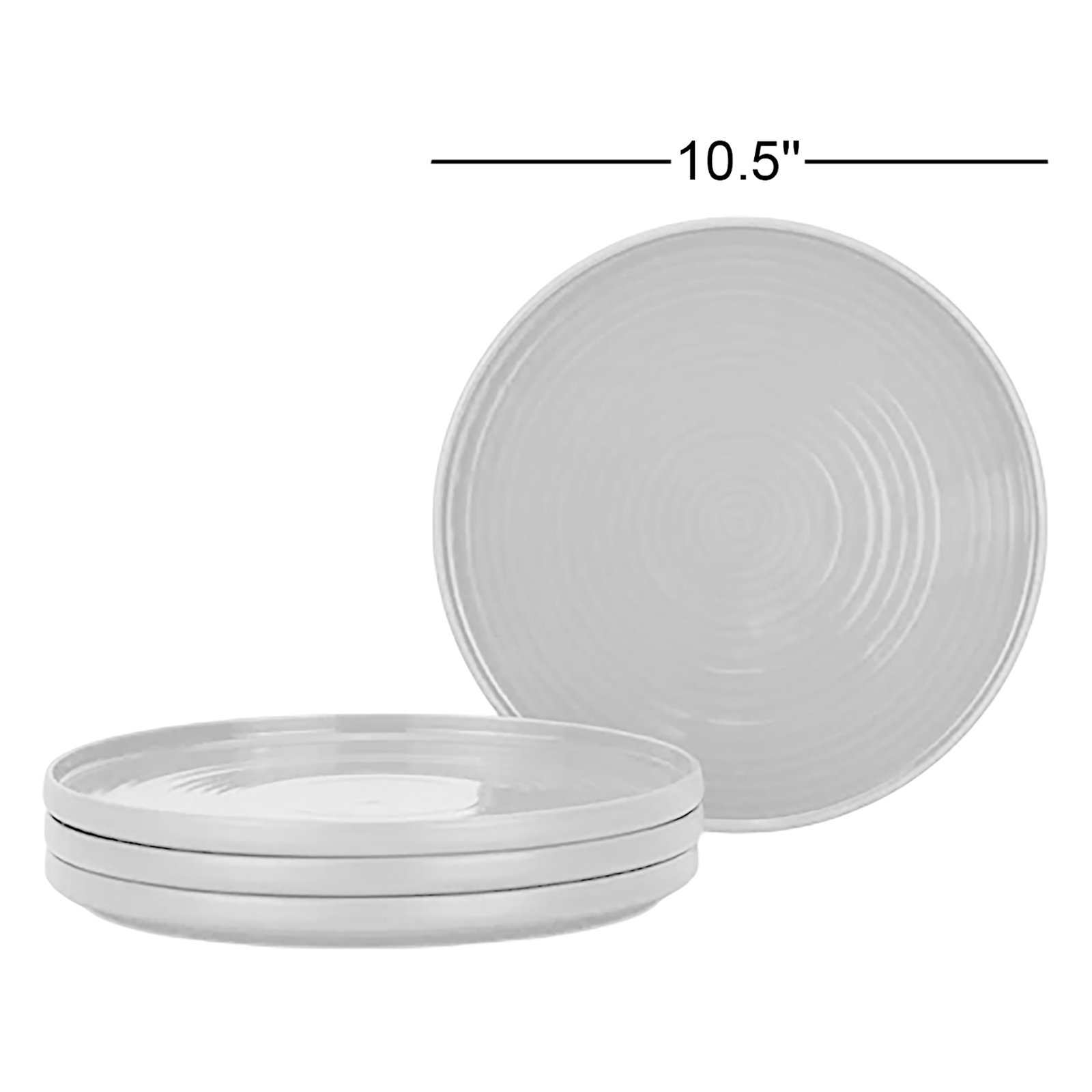 11" Dinner Plate, Gray