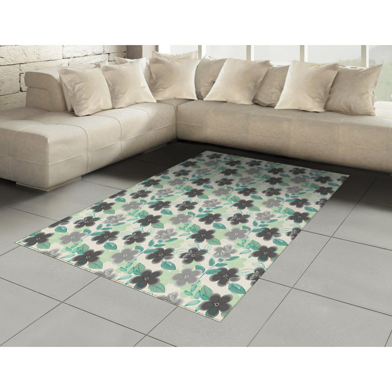 Hoboken Floral Hand Woven Area Rug, Rectangle 120 x 180cm