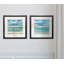 «Tranquility By The Sea I», ensemble de 2 peintures encadrées
