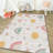 Luxurious Polyester Area Rug, 3.3 x 4.6 Feet | 740 g/m² Velvet Fabric, Non-Slip Felt Dot Underside, Laminated Sponge for Comfort | Antibacterial, Machine Washable at 86°F | Elegant Digital Print Design for Home Décor-1061868604