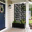 Metal Raised Garden Bed with Trellis on Wheels Weather-Resistant Planter Box with Garden Divider-980162687-980162682
