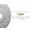 Endurathane Logan Ceiling Medallion, 24 1/4"OD x 3 7/8"ID x 2"P (Fits Canopies up to 6 1/8"), Hand-Painted Pot of Cream Crackle Finish-28582655