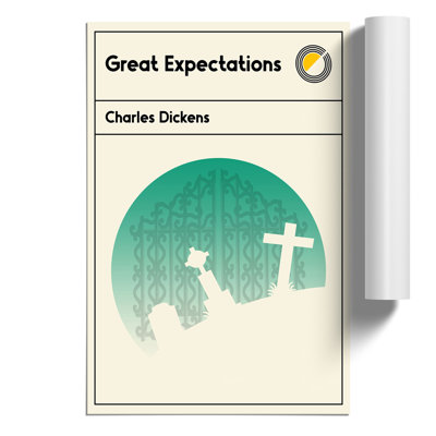 Book Cover Great Expectations Charles Dickens - No Frame Print
