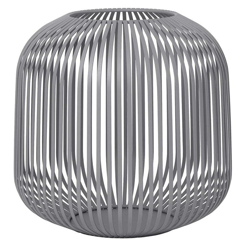 Lito Other Corner Lantern, 27 cm H x 28 cm W x 28 cm D, Grey
