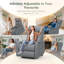 67cm Wide Home Theatre Recliner with Massager-1005327692