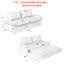 Causeuse, canapé-lit escamotable, canapé-lit convertible 3-en-1-1067155358