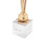 Vase ampoule feuille d'or