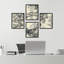 Duotone Storybook Forest Tree Landscape, impression encadrée sur papier, 4 pièces-97770307-97770302