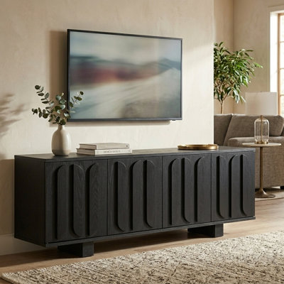 Meuble TV Havenwood 63 po avec rangement et étagères réglables pour téléviseurs jusqu'à 75 pouces