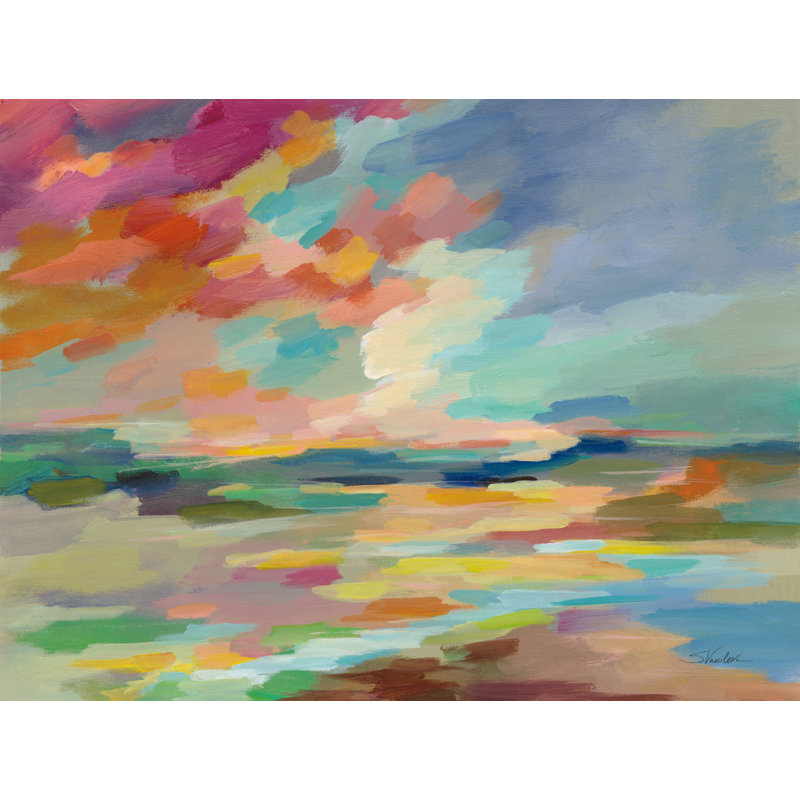 " Glorious Summer ", 24" H x 32" W, No, Maple Framed Print