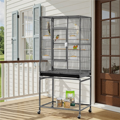Setzer 53.5'' Flat Top Breeder Bird Cage with Wheels