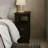 End Table Narrow Nightstand With Two Drawers And Open Shelf
