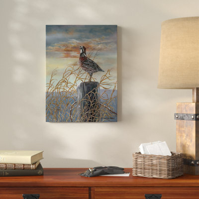 " Quail on a Post " Acrylic Print