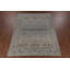 Tapis bleu clair à motif géométrique Oushak 9 x 12