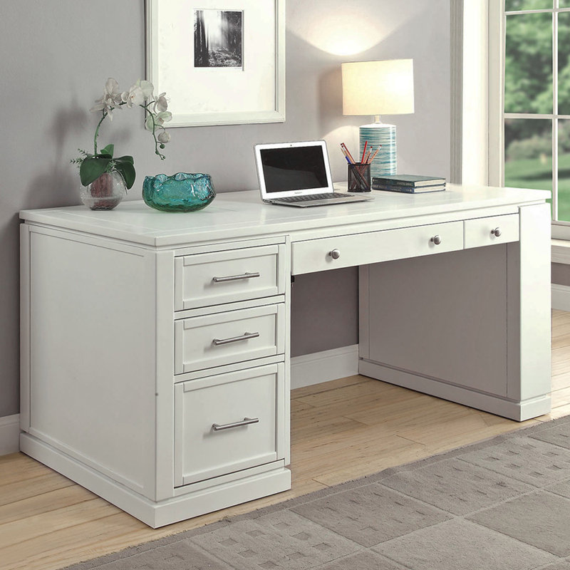 Alekhya Writing Desk with Power Outlet