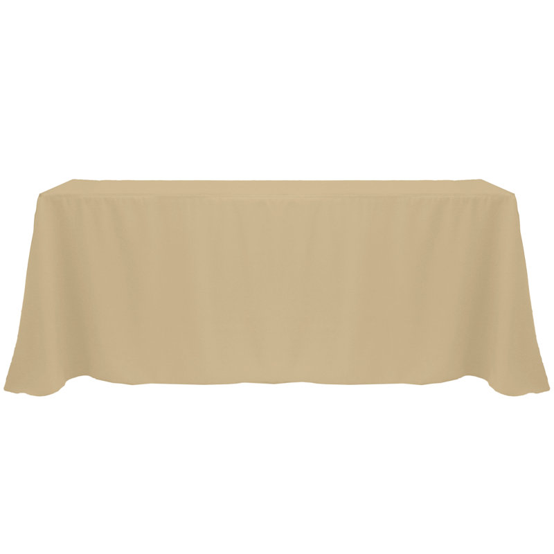 Solee Solid Color Tablecloth, 108" x 156", 3, Camel