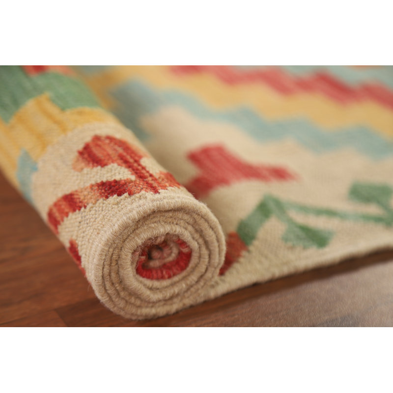 Tapis oriental en laine réversible kilim 5 x 7