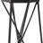 11" Black Distressed Geometric Metal Tabletop Pillar Candle Holder