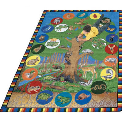 Tapis éducatif arbre de vie, 7 pi 8 po x 10 pi 9 po