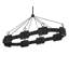 Raffi 52" Integrated LED Hand-Wrapped Rattan Linear Chandelier by Lisa McDennon