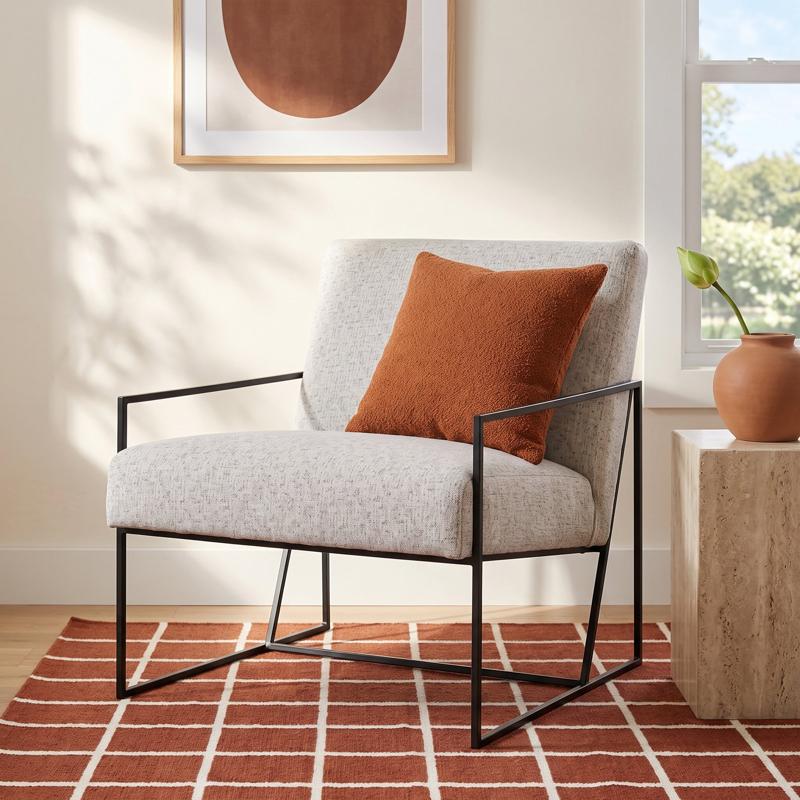 Arsos Armchair, Light Gray