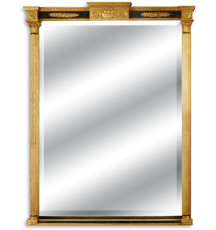 The Ste. Rouget Flat Beveled Wall Mirror, 49" x 36"