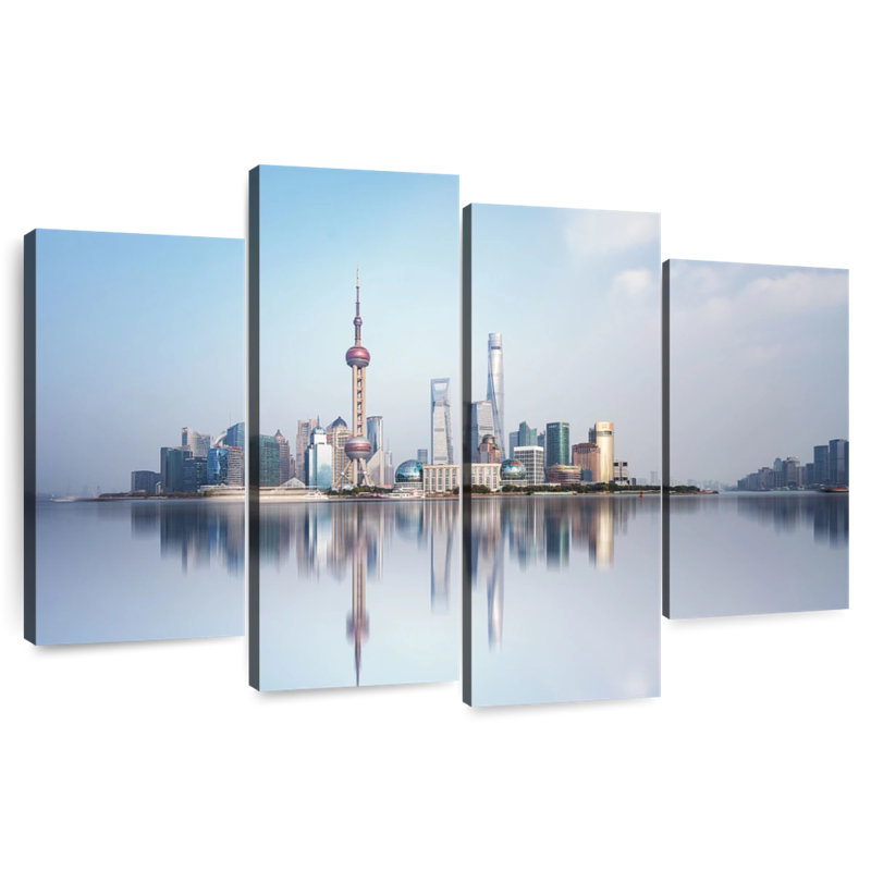 Keesha Shanghai City Skyline, 27" H x 43" W