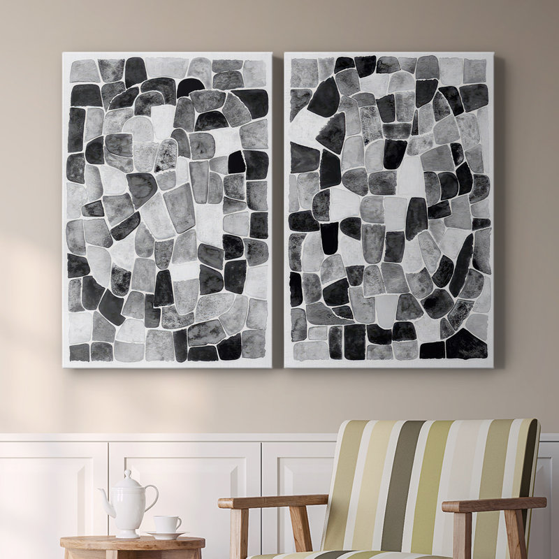 Toile tendue avec châssis noir et blanc I-Premium Gallery - Prêt à être accroché, H 18 po x l 24 po