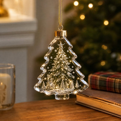 Décorations de Noël transparentes en acrylique 2D pour loisirs créatifs, décorations de Noël transparentes en acrylique pour la décoration intérieure et cadeaux de Noël