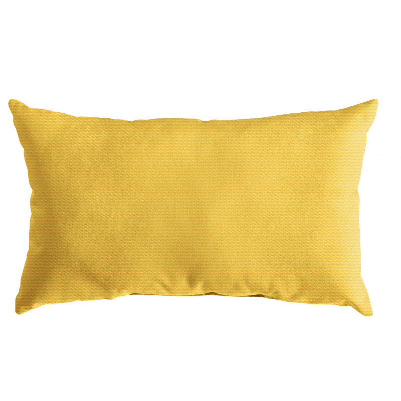 Coussin décoratif , 13 po x 20 po, Jaune