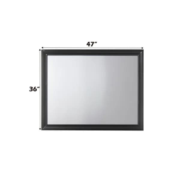 Naima Black Finish Mirror