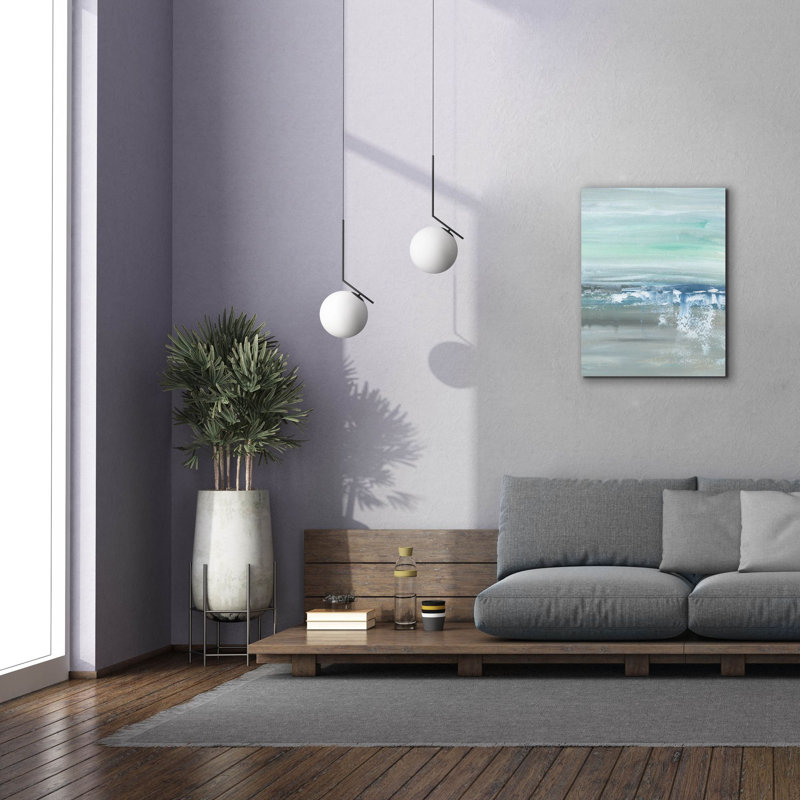 «Soft C Courants 2» par Ethan Harper, art mural sur toile, H 34 po x l 26 po