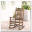 Chaise berçante en bois à haut dossier Outsunny-18122429