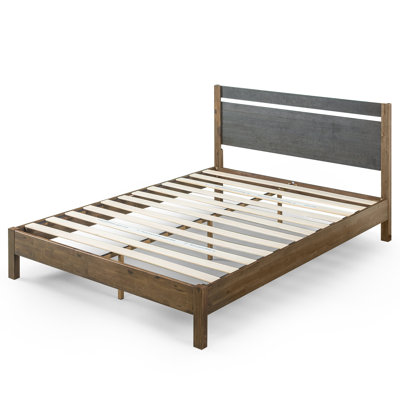 Lit plateforme en bois massif Larue