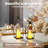 Flameless LED Candle with Remote - Acrylic Electronic Candle Holder - Safe Home Decor Accent - Romantic Lighting for Weddings & Centerpieces-598111275