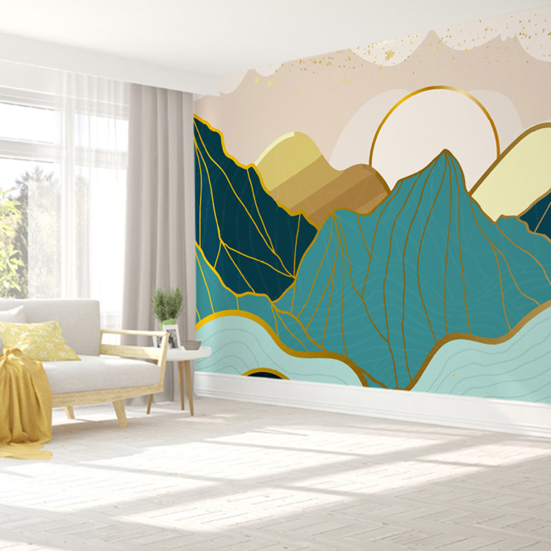 Panneau mural lisse 9 pi x 96 po Mountains