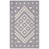 Seguin Natura Hand Woven Wool/Cotton Geometric Rug in Gray