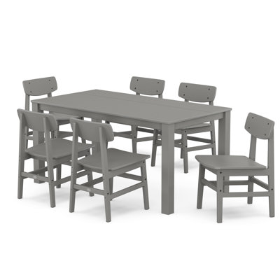POLYWOOD® Modern Studio 64" Patio Dining Set
