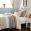 Ensemble de literie réversible 6 pièces, maison de ferme en coton percale
