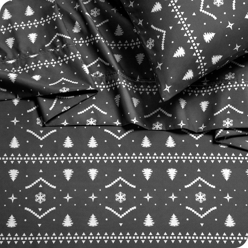 Queen Winter Alpine Microfiber Deep Pocket Sheet Set