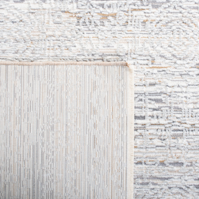 Ivory/Beige Area Rug, Rectangle 5' x 8'