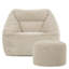 icon Natalia Large Beanbag and Round Footstool Corduroy Navy Blue-63657276