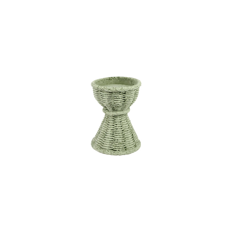 Bougeoir Casa, H 6 po x l 4,75 po x P 4,75 po, Vert